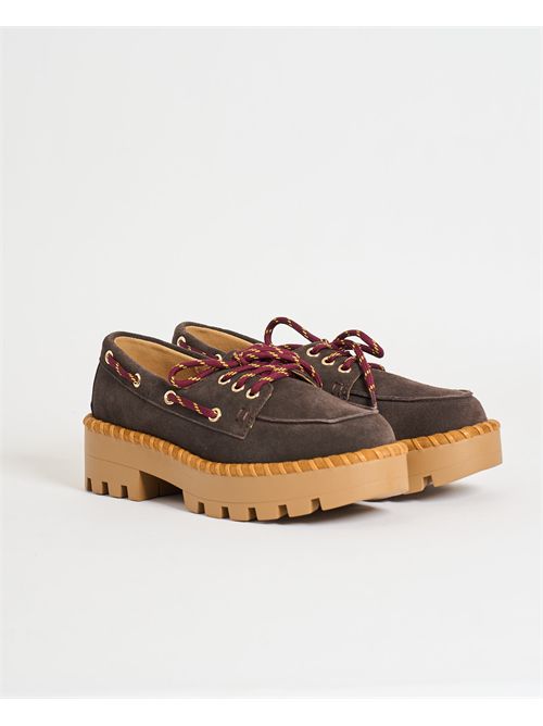 Colors of California women's suede boat shoe COLORS OF CALIFORNIA | BIXBY01BRO